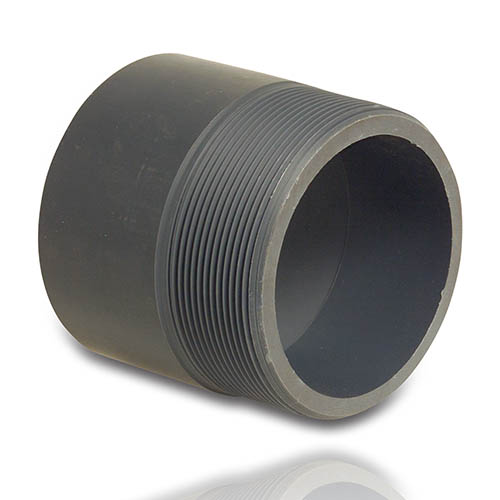 PVC &Uuml;bergangsnippel, aus Rohr hergestellt, Klebemuffe/Klebestutzen x Au&szlig;engewinde